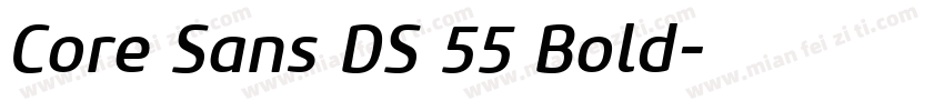 Core Sans DS 55 Bold字体转换